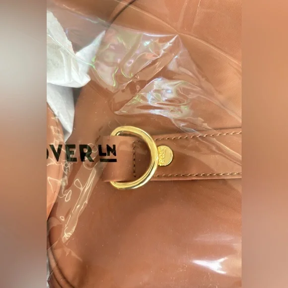 Stoney Clover Lane Classic Duffle Bag in Camel, Rare, leather look